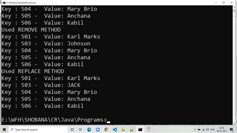 Java Code Shows HashMap に対する画像結果
