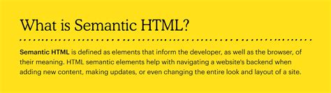 Image result for Semantic HTML Definition
