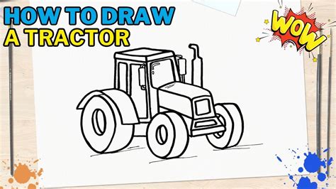 Afbeeldingsresultaten voor Big Tractor Drawing