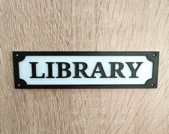 Image result for Library Door Sign