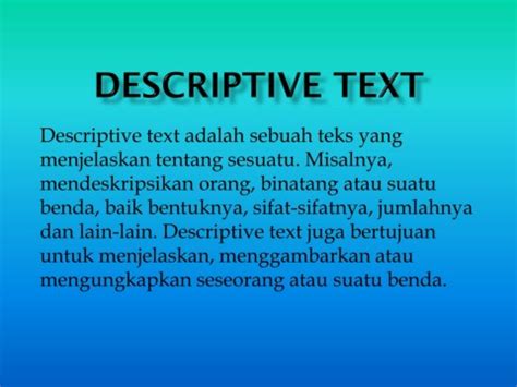 Image result for Catatan Descriptive Text