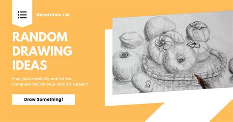 Image result for Random Drawing Idea Generator