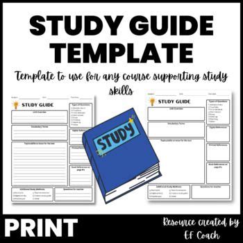 Image result for Student Study Guide Template