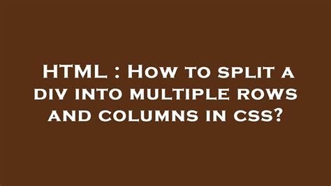 Toradh íomhá ar Div in Rows HTML 4 Colours