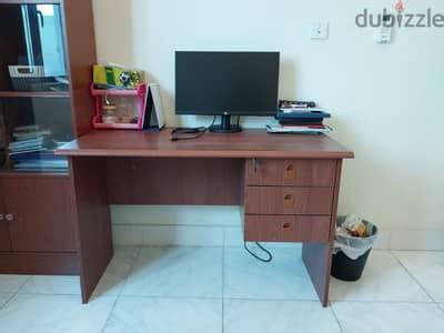 Image result for Computer Table with Book Rack Design