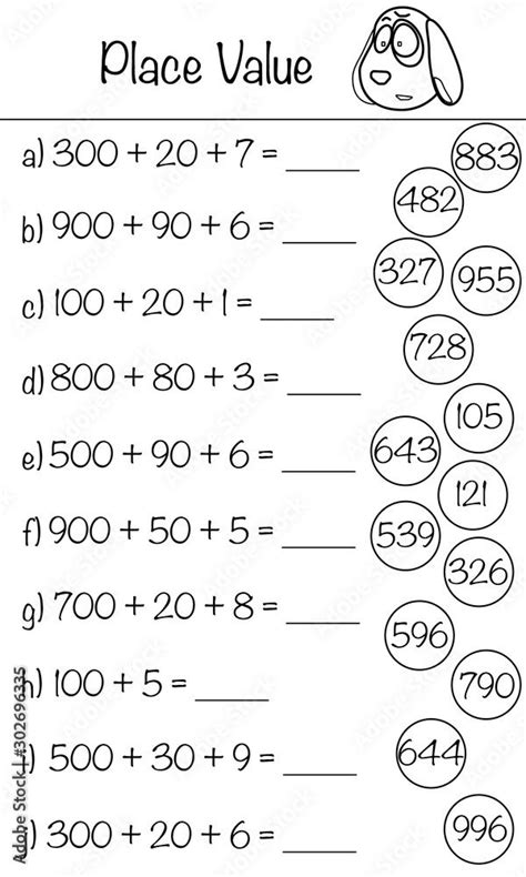 Image result for 2nd Grade Math Place Value Free Worksheets