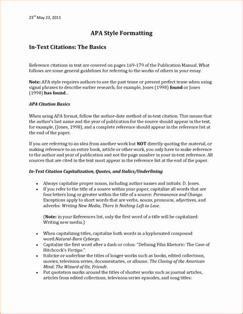 Image result for APA Format Research Paper College Example