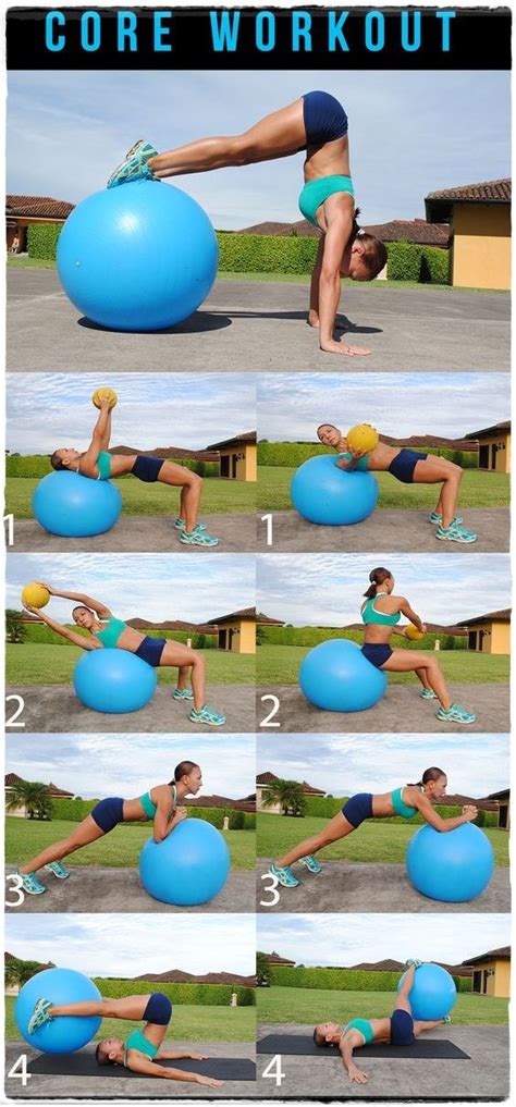 Image result for Core Work Out with Ball
