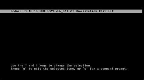 Toradh íomhá ar Reset Linux Fedora