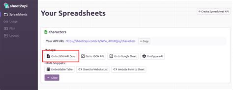 API Document Format Excel に対する画像結果