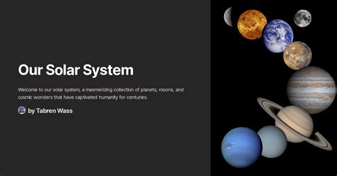 Image result for Our Solar System