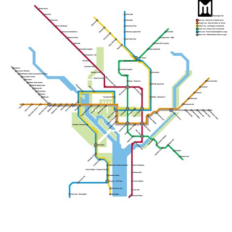 Washington Metro System Map に対する画像結果