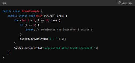 Image result for Difference Between Break and Continue in Java
