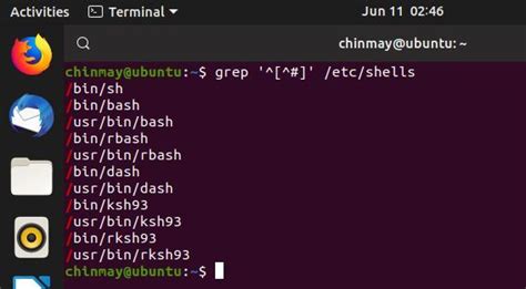 Toradh íomhá ar Command to Open Shell in Linux