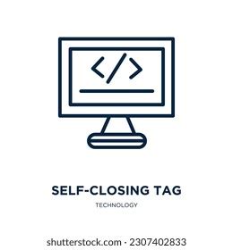 Image result for Self Closing Tag Icon
