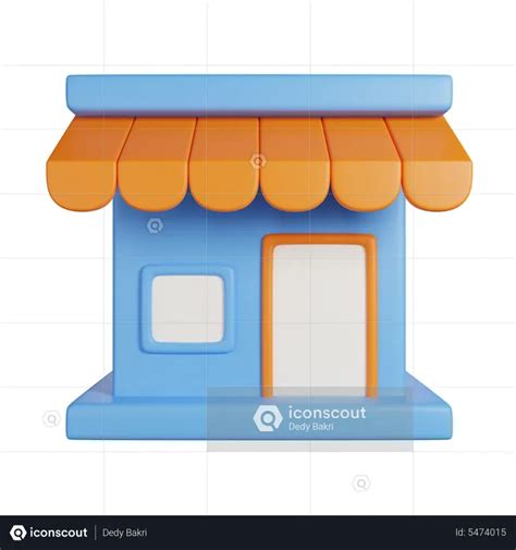 Toradh íomhá ar Store Icon 3D Simple Style