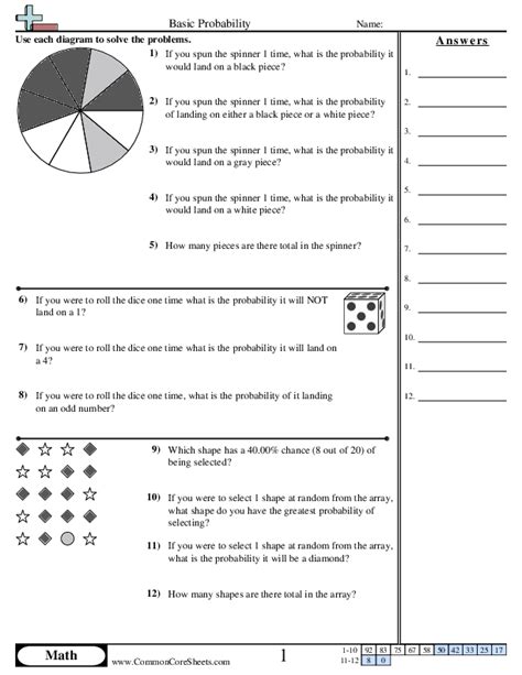Methods Probability Worksheet に対する画像結果