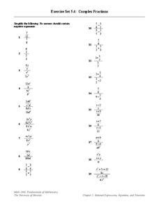 Bildergebnis für Complex Fractions Worksheet Precalculus PDF
