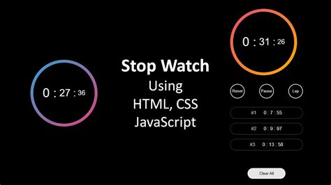 Image result for Add Autostart Counter Watch HTML/CSS