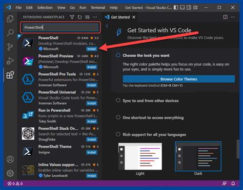 Image result for PowerShell in vs Code