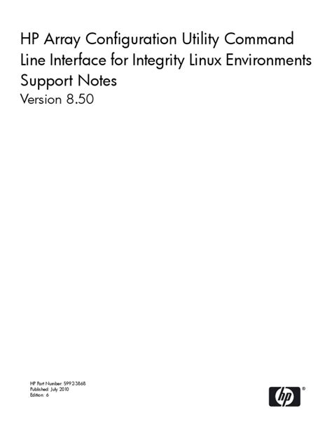 Toradh íomhá ar HP Array Configuration Utility Download