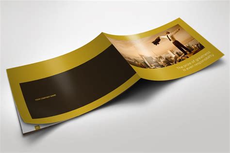 Toradh íomhá ar InDesign Horizontal Presentaion Layout