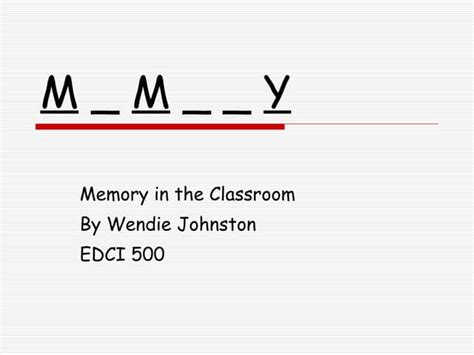 Image result for Learning and Memory Presentation