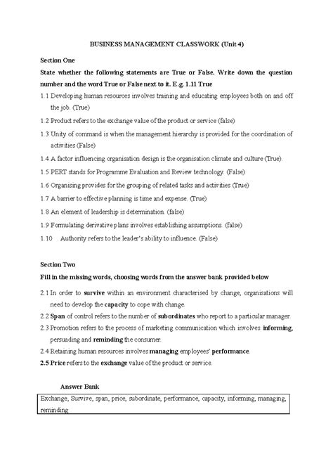 Small Business Management Class Work Example に対する画像結果