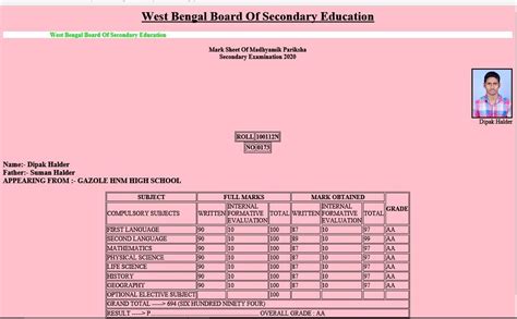Image result for HTML Mark Sheet Code