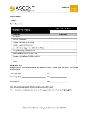 Key Return Receipt Form に対する画像結果