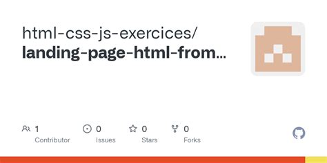 Landing Page GitHub HTML/CSS JS に対する画像結果