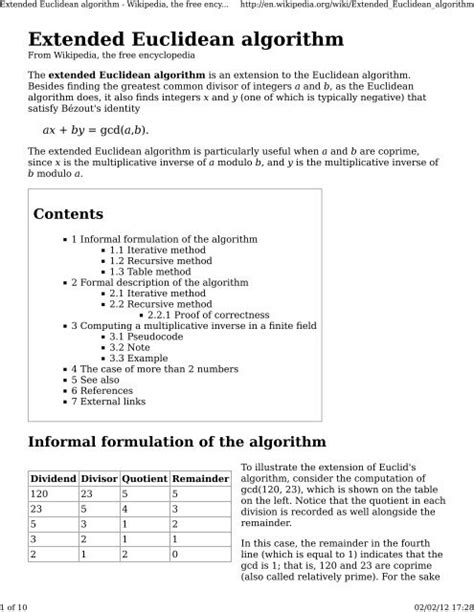 Toradh íomhá ar Extended Euclidean Algorithm Step by Step