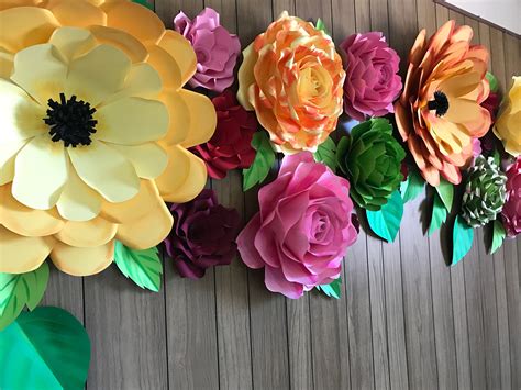 Image result for Paper Flower Backdrop