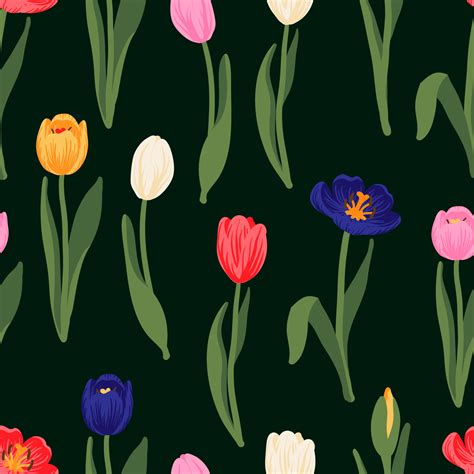 Image result for Spring Tulips Pattern Wallpaper