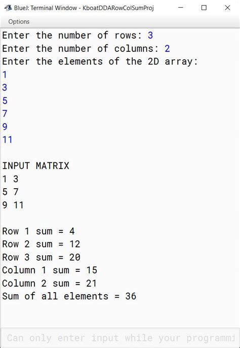 Find Sum of Row in 2D Array in JavaScript に対する画像結果