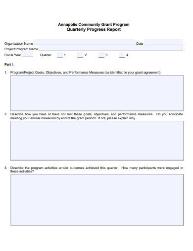 Image result for Quarterly Progress Report Sample PDF
