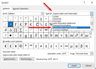 Subscript in Microsoft Word に対する画像結果