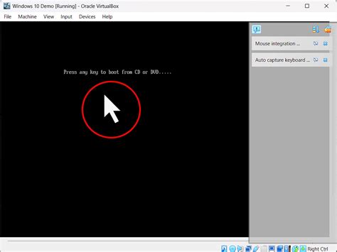 Toradh íomhá ar Boot From DVD VirtualBox