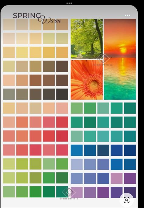 Image result for Spring Light Warm Color Palette