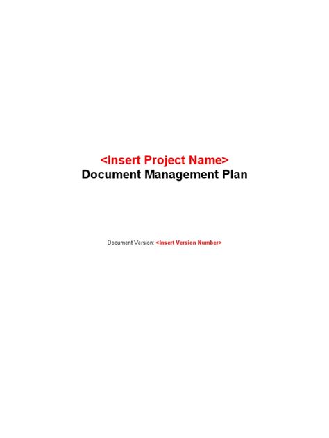 Image result for Developing a Document Management Approach Template