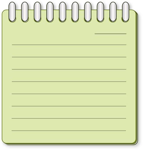 Notepad Page Clip Art に対する画像結果