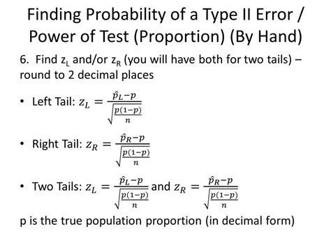 Toradh íomhá ar Probability of Type II Error