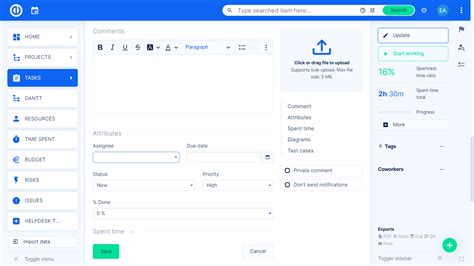 Project Task Tracking に対する画像結果