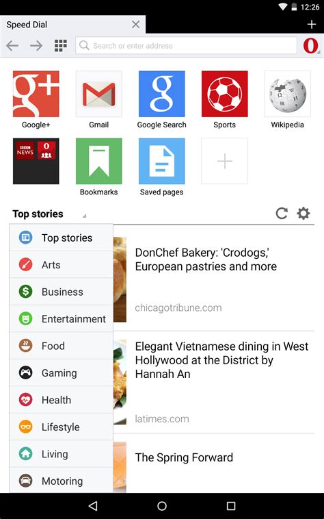 Image result for Opera Mini Search