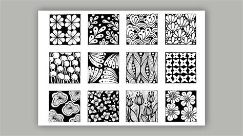 Image result for Simple Square Zentangle Patterns