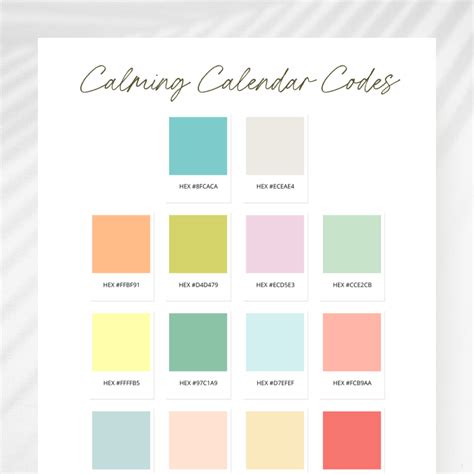 Quarter Color Code Calendar に対する画像結果