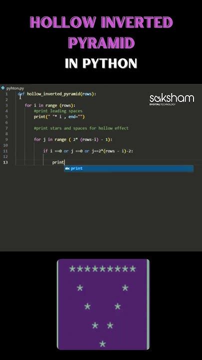 Left Arrow Hollow Pattern in Python に対する画像結果
