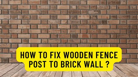 How to Fix a Gate Post to a Brick Wall に対する画像結果