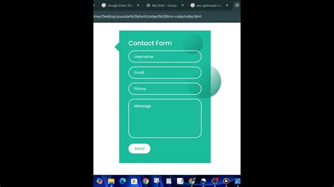 Image result for JavaScript/HTML Contact Form