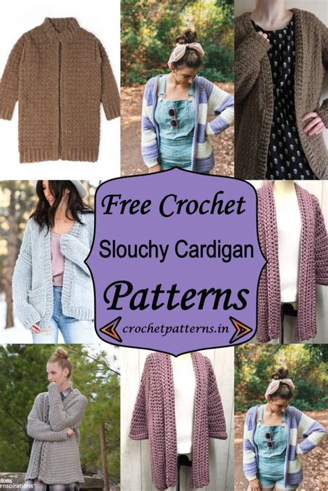 Slouchy Crochet Cardigan Pattern に対する画像結果